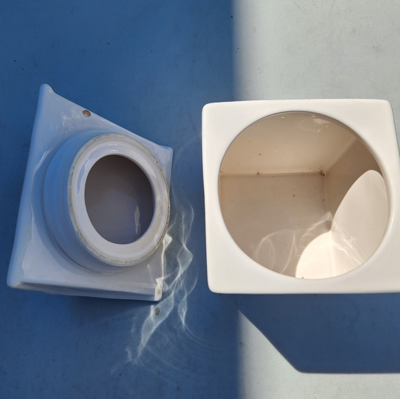 Rae Dunn ceramic LOVE bird house container - Picture 3 of 3